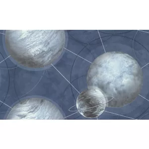 Обои флизелиновые Palitra Home HomeColor Planets синие HC71987-46 1,06х10,05 м