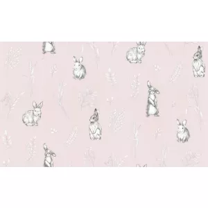 Обои флизелиновые VOG Collection Funny Bunny розовые VV72059-55 1,06х10,05 м