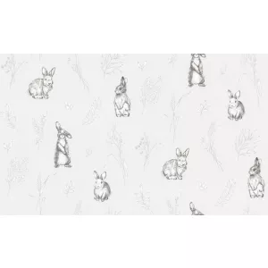 Обои флизелиновые VOG Collection Funny Bunny серые VV72059-14 1,06х10,05 м