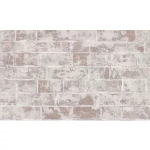 Обои флизелиновые Palitra Life Brick коричневые PL71412-14 1,06х10,05 м